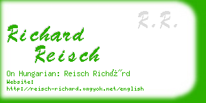 richard reisch business card
